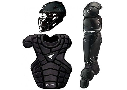 Easton M10 Adult Custom Catchers Set, Black/Orange