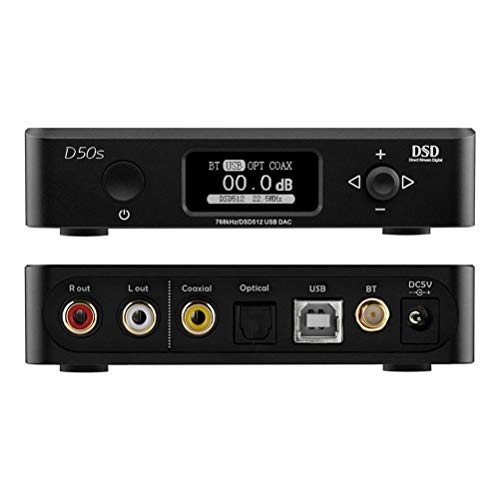 Topping D50s Hi-Res Audio DAC Bluetooth 5.0 Decoder 768Khz LDAC Version OPA1612 USB Opt Coax Input W/ Remote