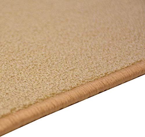 RugStylesOnline Custom Size Solid Color Beige Roll Runner Rug 36 Inch Wide x Your Length Size Choice Slip Skid Resistant Rubber Back Cut to Size Many Color Options (Beige, 25 ft x 36 in)