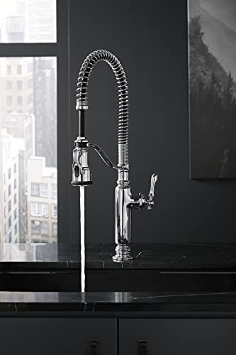 KOHLER K-77515-CP Tournant Semi-Professional Pull-Down Kitchen Sink Faucet, Polished Chrome