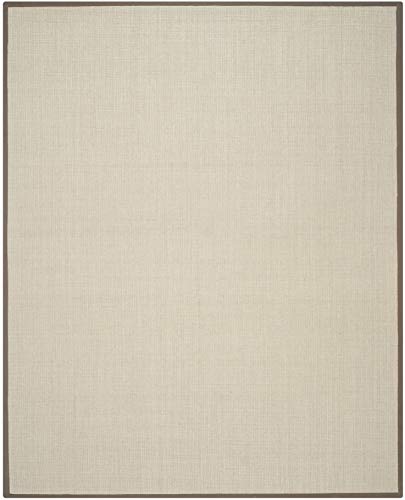 Safavieh Natural Fiber Collection NF441F Hand Woven Taupe and Light Brown Sisal Area Rug (6' x 9')