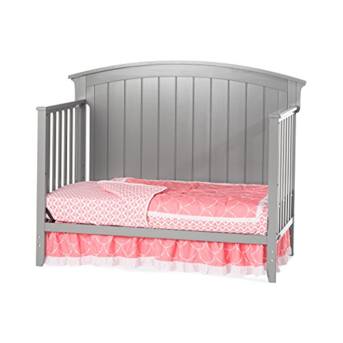 Child Craft Delaney 4-in-1 Convertible Crib, Cool Gray