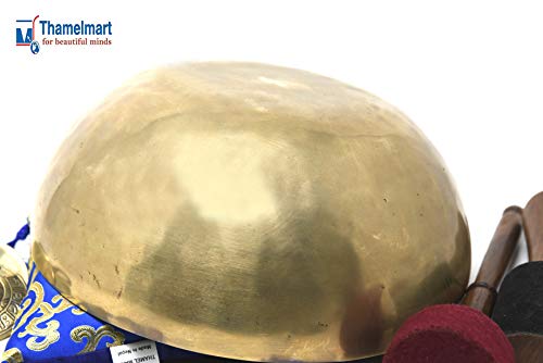 11 inch Hand Hammered Tibetan Singing Bowl for Master Chakra Healing Meditation Sound Bath and Mindfulness
