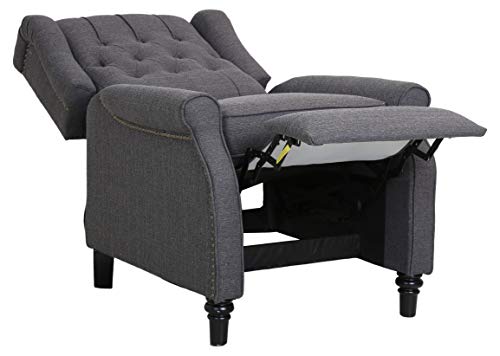 Ravenna Home Pritchard Classic Recliner, 29.1"W, Dark Grey