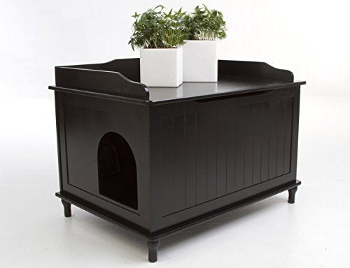 Designer Catbox Jumbo Litter Box Enclosure in Black