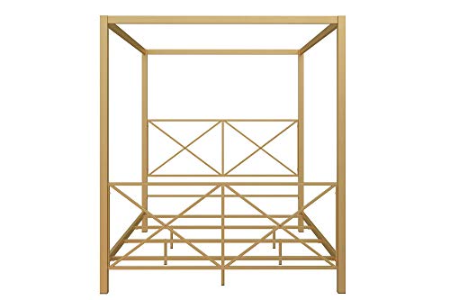 DHP Rosedale Canopy Bed, Gold, Full