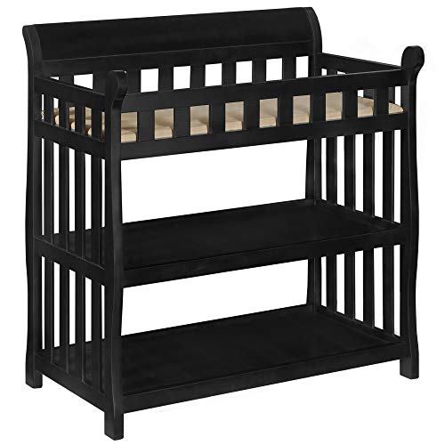 Delta Children Eclipse Changing Table with Changing Pad, Black