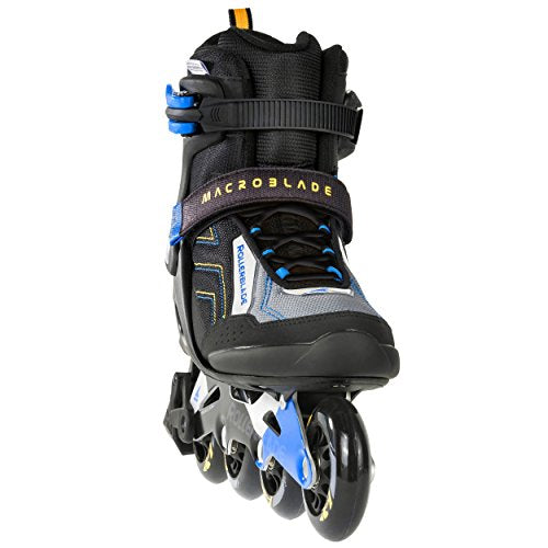 Rollerblade Macroblade 80 ABT Twinblade Aluminum Frame SG7 Bearings Inline Skates, Blue/Black, US Men's 12.5