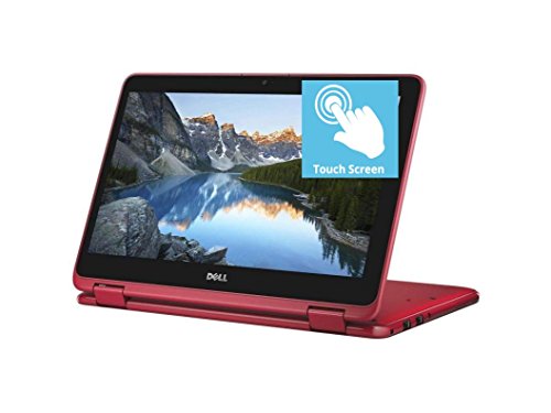 2018 Flagship Dell Inspiron 11.6 HD Touchscreen 2 in 1 Business Laptop Tablet HDMI Webcam USB 3.1 Win 10 Red