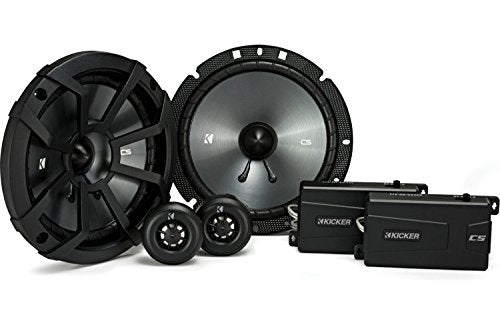 Kicker 43CSS674 CSS67 6.75-Inch Component System with .75-Inch tweeters, 4-Ohm