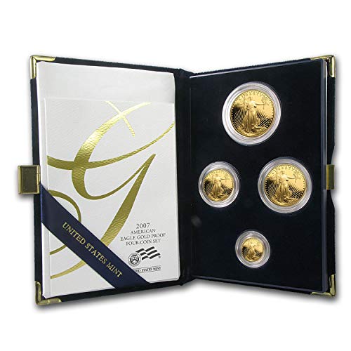 1986 - Present 4-Coin Proof Gold American Eagle Set (Random Year, w/Box & COA) Brilliant Uncirculated