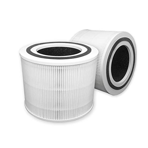 Leemone 2 Pack Core 300 Filter Replacement, Compatible with LEVOIT Purifier Core 300 Air and Core P350，3-in-1 H13 True HEPA Filter，Compare to Part # Core 300-RF and Core P350-RF…