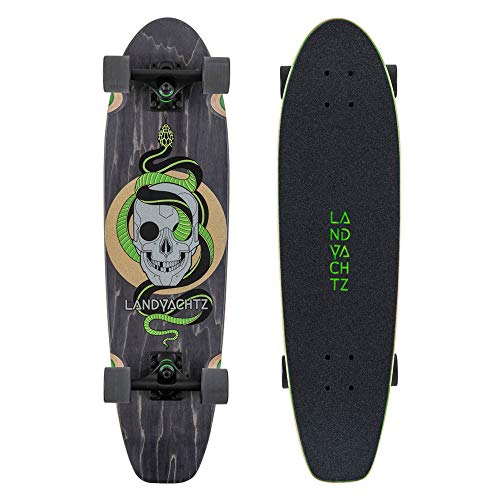Landyachtz Dinghy 28" Complete Skateboard (31.5" - Dugout Grey Skull)