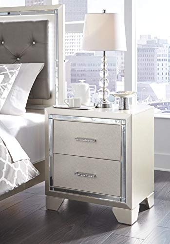 Signature Design by Ashley Lonnix Nightstand, Silver