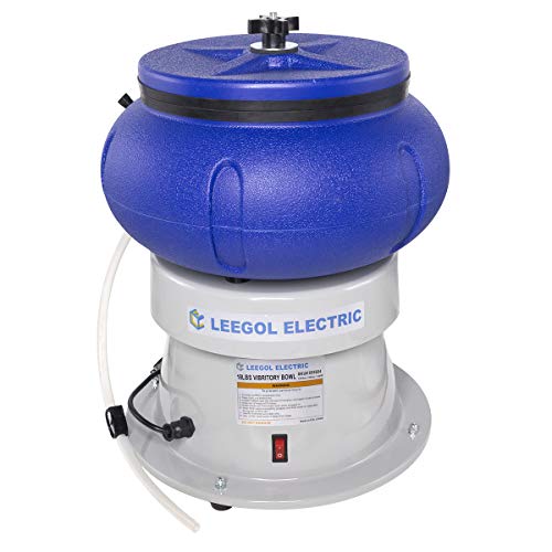 Leegol Electric Rock Tumbler 18 Lbs Vibratory Tumbler Bowl for Polishing Metal