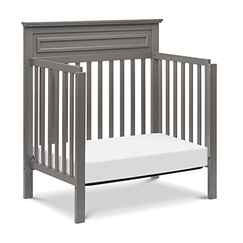 DaVinci Autumn 4-in-1 Convertible Mini Crib in Slate | Greenguard Gold Certified