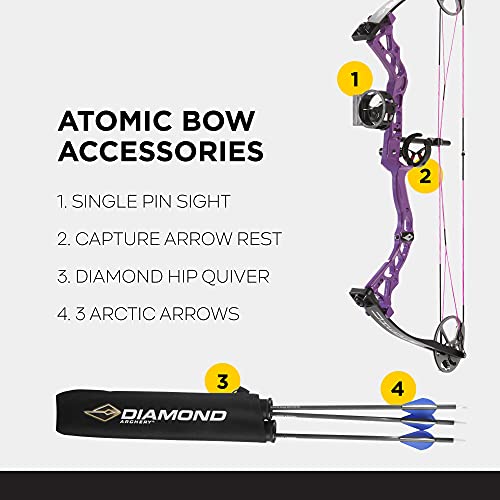 Diamond Archery Atomic Purple Bow Package 29 Pound Right Hand