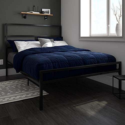 DHP Miles Metal Full Bed, Black