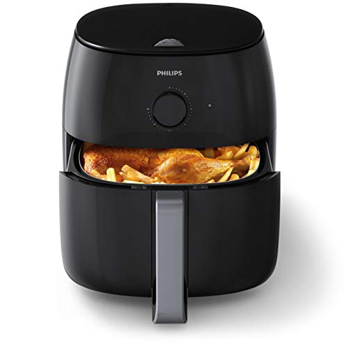 Philips HD9630/98 Avance XXL Twin Turbostar Airfryer (3lb/4qt), Black (Renewed)