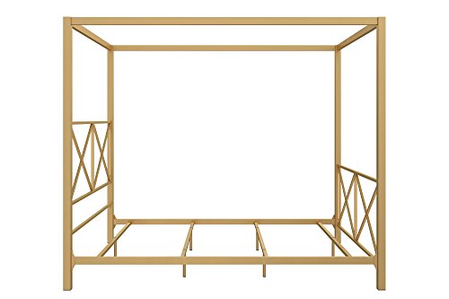 DHP Rosedale Canopy Bed, Gold, Full