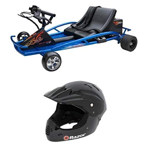 Razor Ground Force Drifter Kart and Razor Full Face Youth Helmet