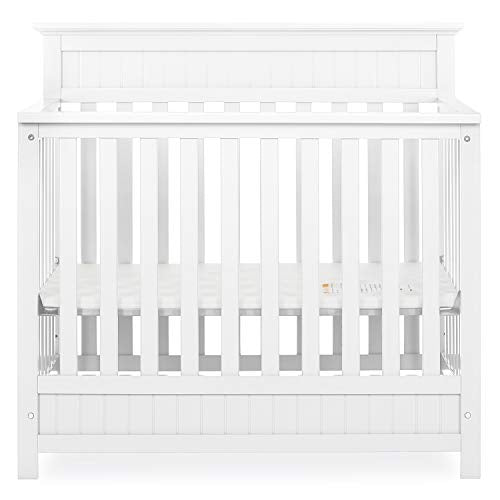 Dream On Me Harbor 4-in-1 Convertible Mini Crib White