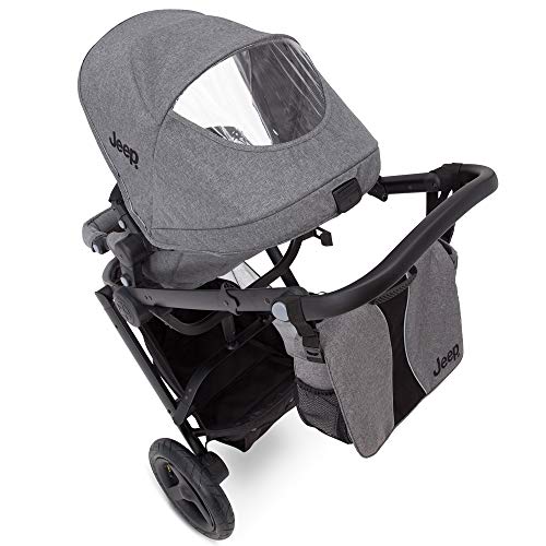 Jogging Stroller | All Terrain Baby Jogger | Sport Utility | JPMA Safety Certified | J is for Jeep Brand | Grey on Black Frame