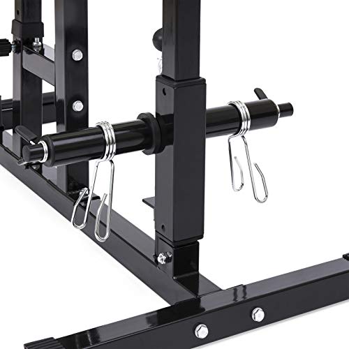 2-in-1 Low Row And Lat Pull Down Cable Exercise Machine With Rubber Hand Grips And Foam Knee Bars Upper Lower Pulley System Ideal For Light Institutional And Home Gym Use Body-building Fitness Workout