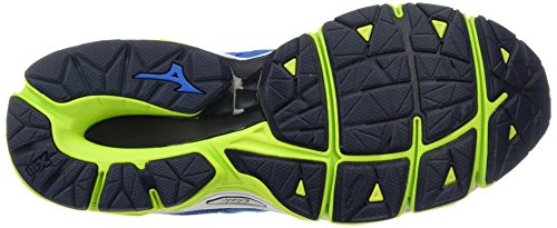 Mizuno Running Men's Wave Horizon Running Shoes, Directoire Blue/Safey Yellow/Peacoat, 11.5 D US