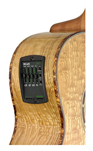 Dean Exotica Quilt Ash Acoustic-Electric 12 String Guitar, Gloss Natural