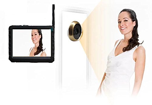 3RD Eye 5.8G Wireless Door Peephole Camera with DVR 100m Range 90 Degree VOA 5-inch Screen Motion Detect Recording XR-TE950H