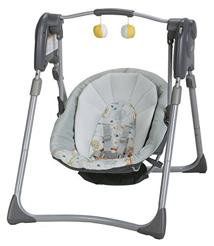 Graco Slim Spaces Compact Baby Swing, Linus