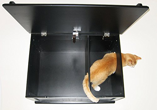 Designer Catbox Jumbo Litter Box Enclosure in Black