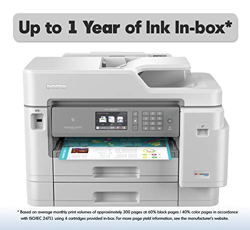 Brother Inkjet Printer INKvestmentTank Color Inkjet All-in-One Printer w/Wireless, Duplex Printing, NFC & Up to 1 Year of Ink-In-box