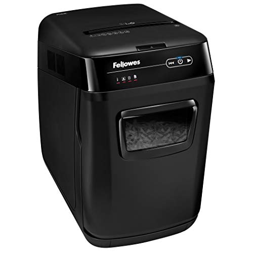 Fellowes AutoMax 150C 150-Sheet Cross-Cut Auto Feed Shredder with Jam Protection for Hands-Free Shredding (4680001)