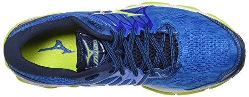 Mizuno Running Men's Wave Horizon Running Shoes, Directoire Blue/Safey Yellow/Peacoat, 11.5 D US