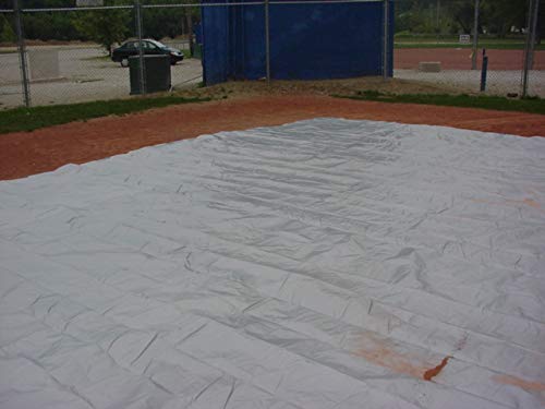 100x100 Heavy Duty Silver/Black Poly Tarp - 14x14 Weave - Special U.V. Coating - 24" Grommets