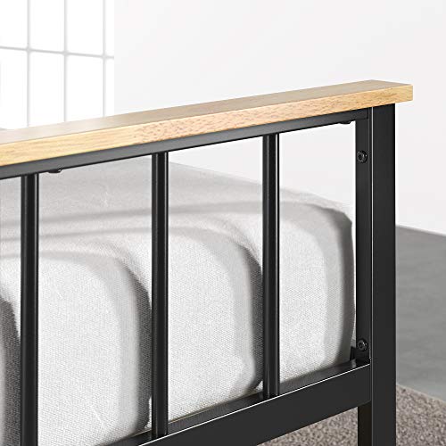 Zinus Brianne Metal and Wood Platform Bed, Twin