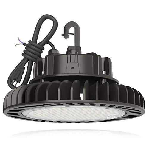 LED High Bay Light 200W 28,000LM (140LM/W) 1-10V Dimmable, UL Listed 4000K HYPERLITE High Bay LED Lights for Shopping Mall Stadium Exhibition Hall, Alternative to 850W MH/HPS, 5-Year Warranty