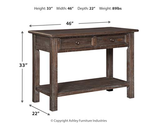 Signature Design by Ashley Wyndahl Sofa Table Rustic Brown