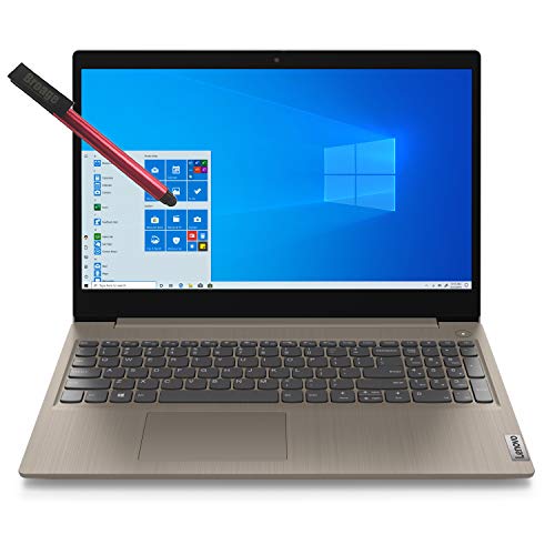 Lenovo Ideapad 3 15 15.6" Touchscreen Business Laptop Computer_ Intel Core i3 1005G1 (Beats i5-7200u)_ 8GB DDR4 RAM, 512GB PCIe SSD_ AC WiFi_ BT 5.0_ Almond_ Windows 10 Pro_ BROAGE 64GB Flash Stylus
