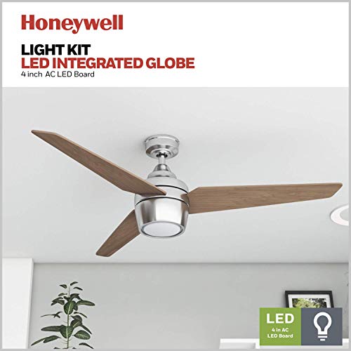 Honeywell Ceiling Fans 50604-01 Eamon Ceiling Fan, 52", Brushed Nickel