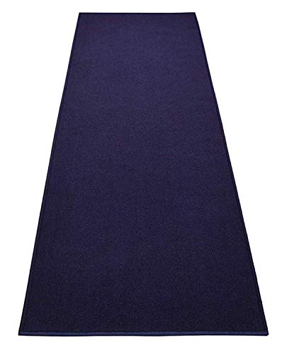 RugStylesOnline Custom Size Solid Color Royal Blue Roll Runner Rug 36 Inch Wide x Your Length Size Choice Slip Skid Resistant Rubber Back Cut to Size Many Color Options (Royal Blue, 34 ft x 36 in)