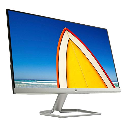 2021 HP 24f 23.8 Inch FHD (1920 x 1080) IPS LED Monitor, HDMI, VGA, AMD Radeon FreeSync, Silver + NexiGo 4K HDMI Cable Bundle