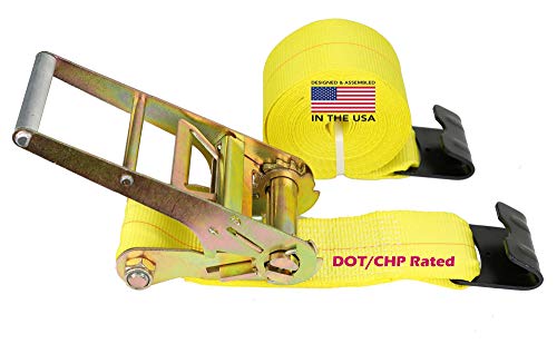 (4) Boxer DOT 4" X 30' Ratchet Straps W/ Flat Hooks Flatbed Truck Trailer Tie Down 5400 LB US Made