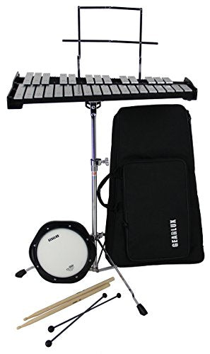 Gearlux 20-Note Glockenspiel Bell Set with Carrying BaG