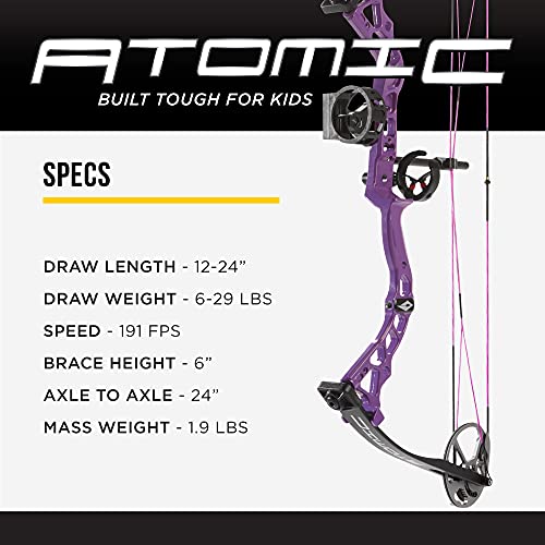 Diamond Archery Atomic Purple Bow Package 29 Pound Right Hand