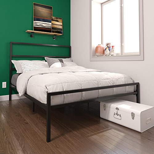 DHP Miles Metal Full Bed, Black