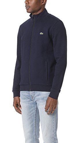 Lacoste Men's Sport Full Zip Fleece Sweatshirt, Navy Blue, XX-Large