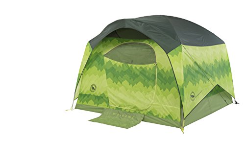 Big Agnes Big House Deluxe Camping Tent, Green Leaf, 4 Person